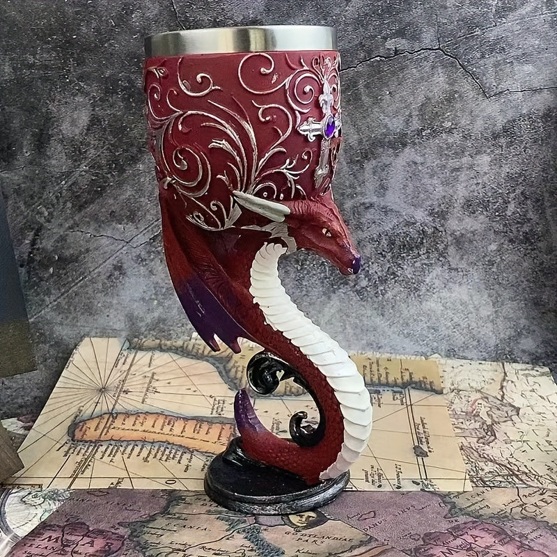 1 Pc Black Cat Goblet, Mythical Retro European Style Medieval Couple Red Wine Goblet