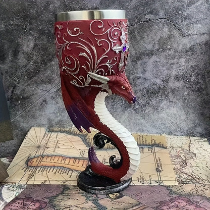 Black Cat Goblet, Mythical Retro European Style Medieval Couple Red Wine Goblet