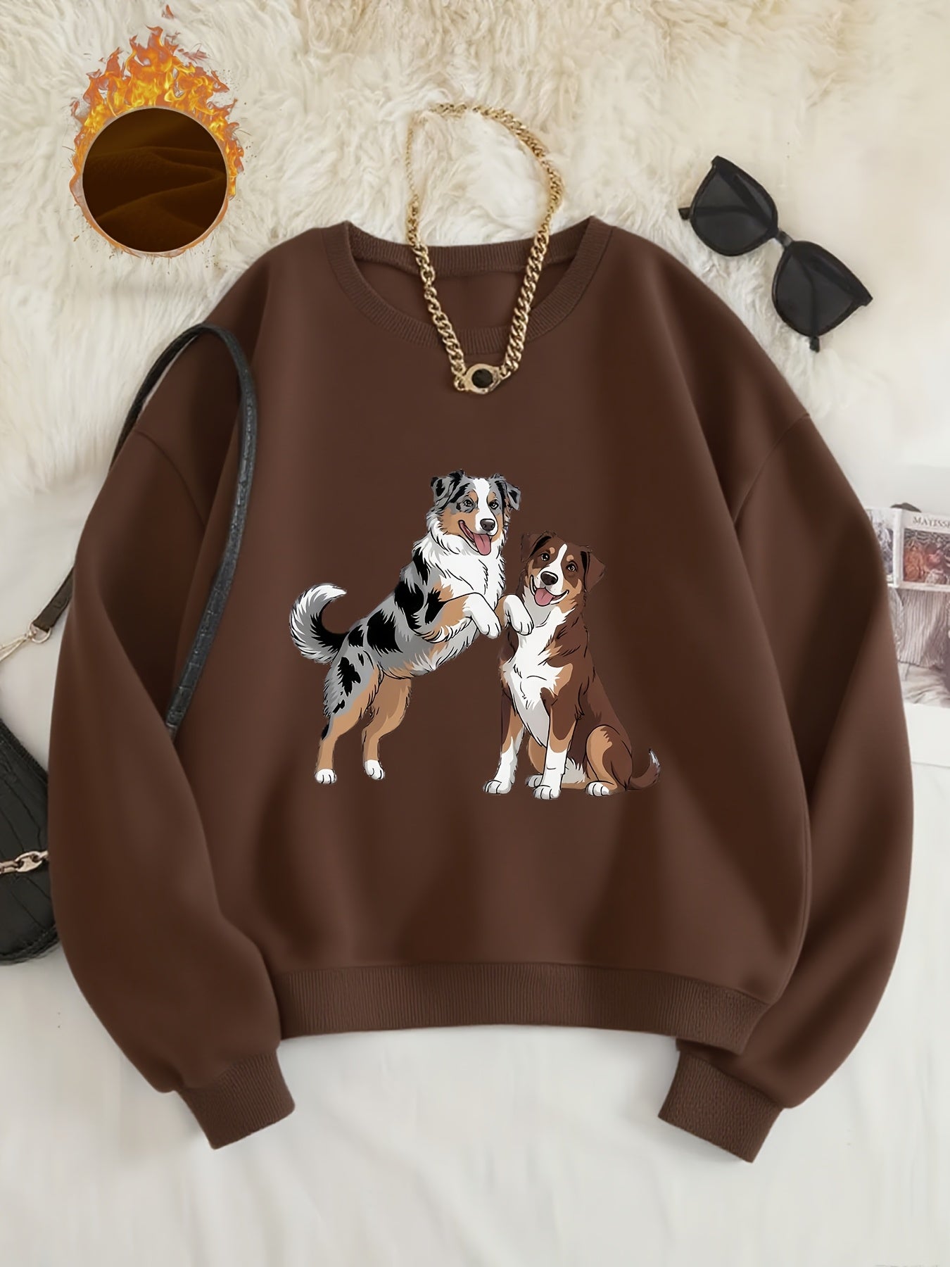 Australian Shepherd Dog Print Sweatshirt