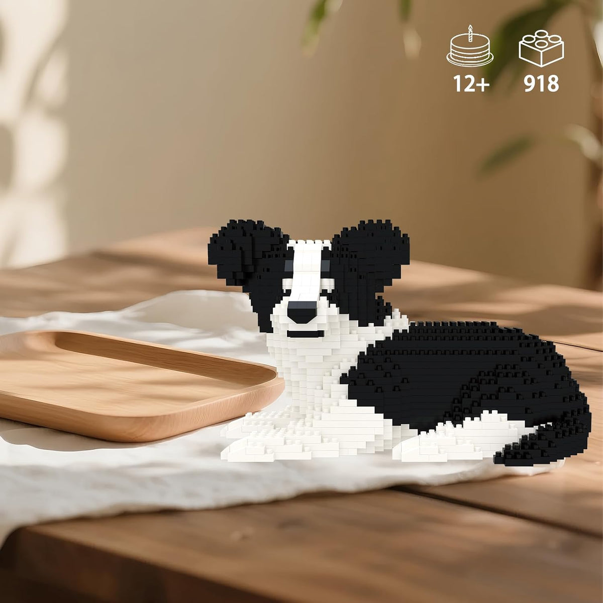 918 Pcs Border Collie 2 Dog Micro Blocks Set for Kids 8+ KLJM-02
