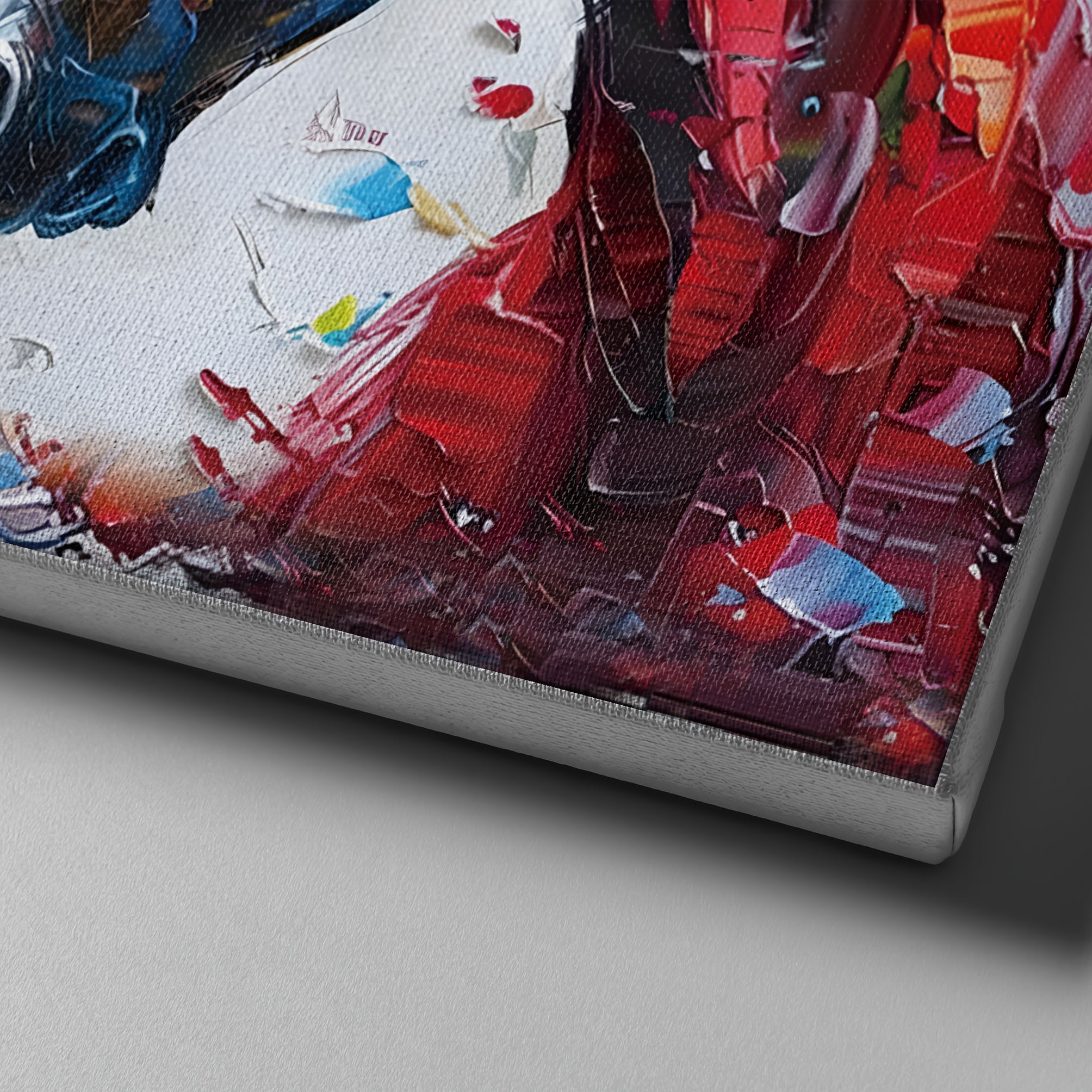Vibrant Abstract Horse Canvas Art - Modern Oil Painting Style, Perfect For Living Room, Bedroom, Dining Decor - High-Definition Print, Large 39.37X23.62 Inches