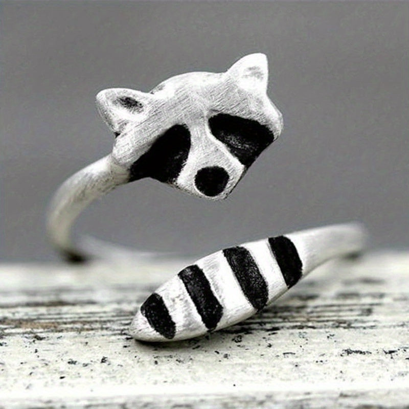 [New Open Raccoon Ring] Creative New Raccoon Open Ring