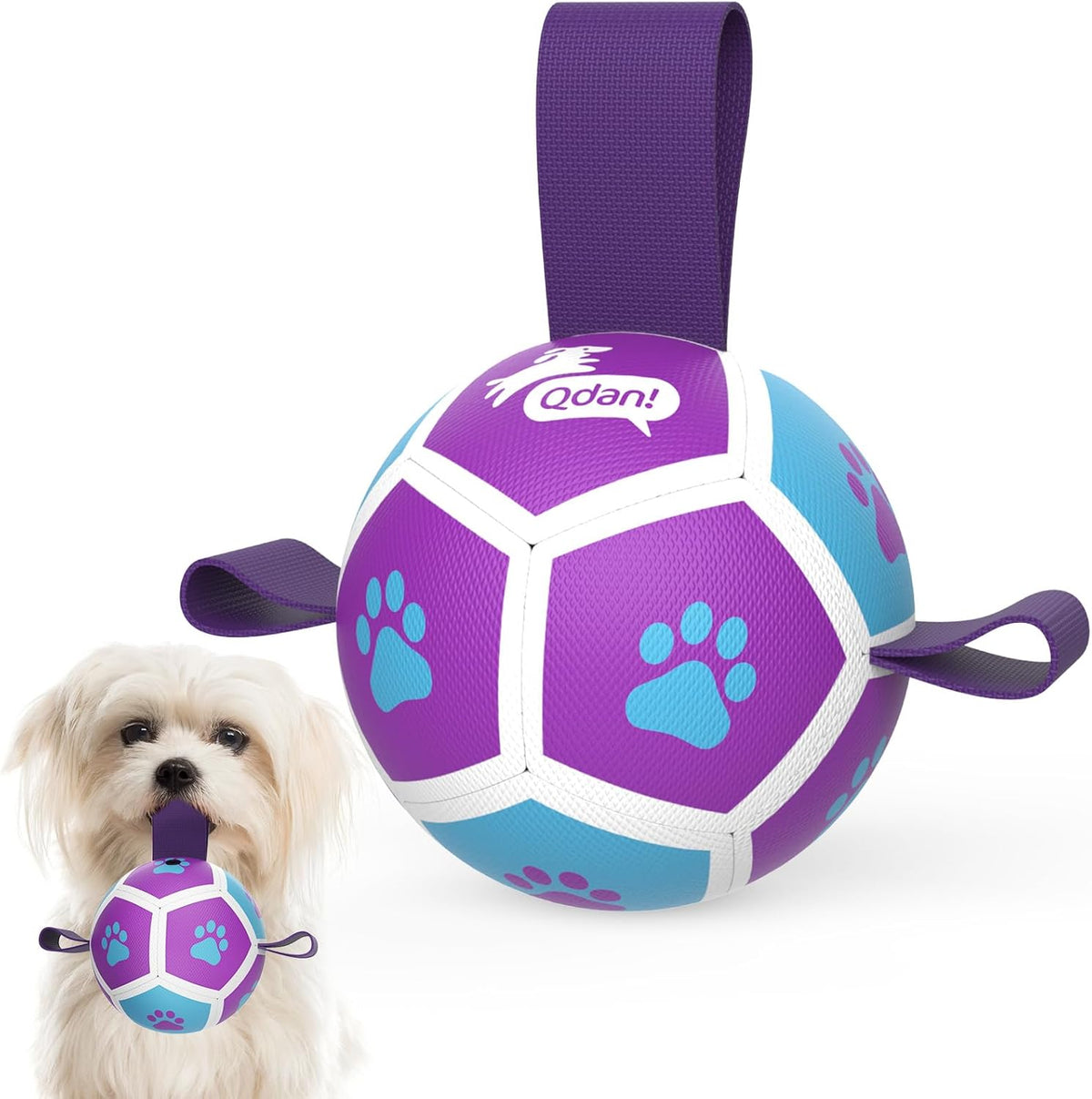 Halloween Dog Toys, Soccer Balls with Straps, 6 Inch Interactive Toys