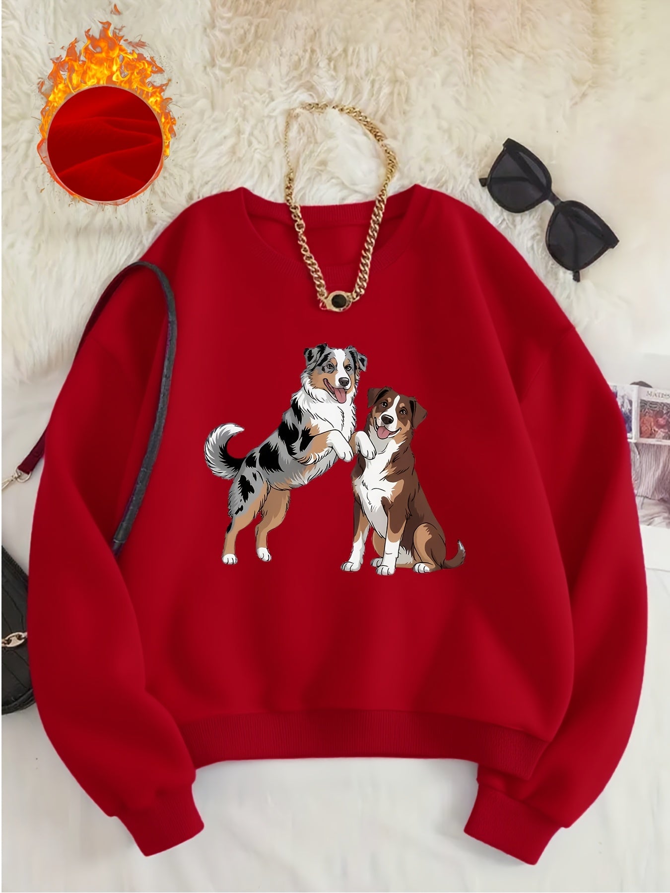 Australian Shepherd Dog Print Sweatshirt
