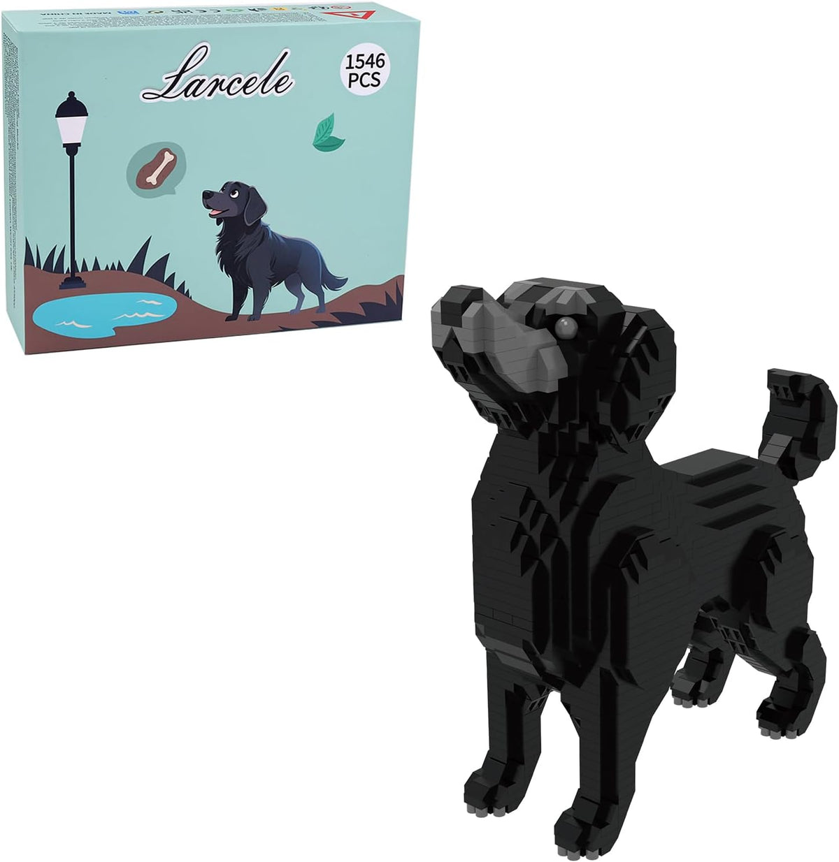 918 Pcs Border Collie 2 Dog Micro Blocks Set for Kids 8+ KLJM-02