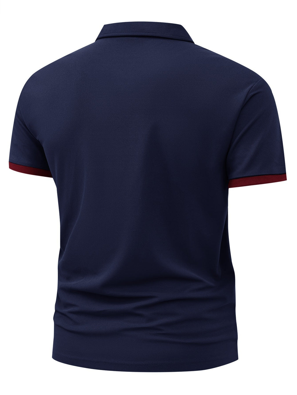 Horse Symbol Men'S New Polo Shirt with Front Pattern, Summer Polo Shirt, Casual Outdoor Short Sleeved Top, Button Neck, Slight Elasticity, Regular Fit, Suitable for Sports, Fishing, Fitness, Daily Wear