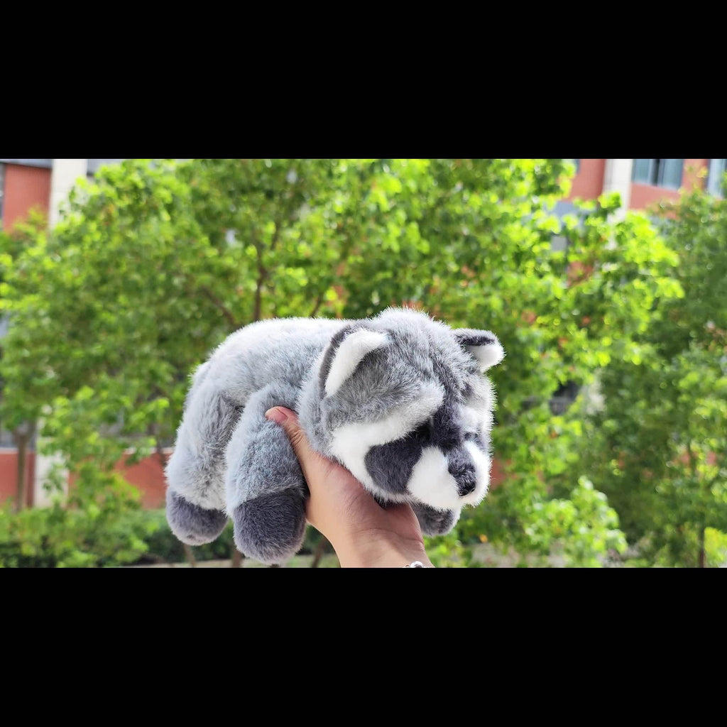 1pc Grey Raccoon Plush Doll, Soft Synthetic Stuffed Animal, Collectible Lesser Panda Plushie, Ideal for Wedding, Christmas, Halloween Decor, Room Decoration, Perfect Gift for Friends