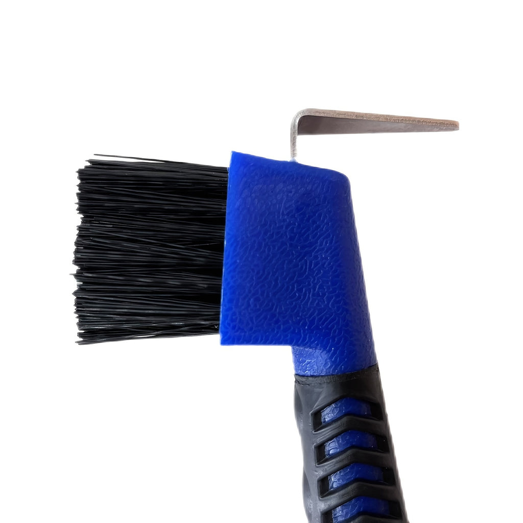 Comfortable Horse Hoof Grooming Tool - Horse Equestrian Brushing Cleaning Horse Hooves Home Work Boots Hoof Rasp Supplies - Durable Metal & Rubber - For Horse Owners & Equestrians - Suitable for Daily Hoof Care - Great Gift f