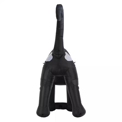 11 ft. Lighted Halloween Inflatable Skeleton Cat Decor
