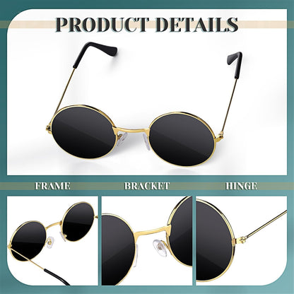 Dog Sunglasses for Small Dog Halloween, Modern Style, Gold, Black
