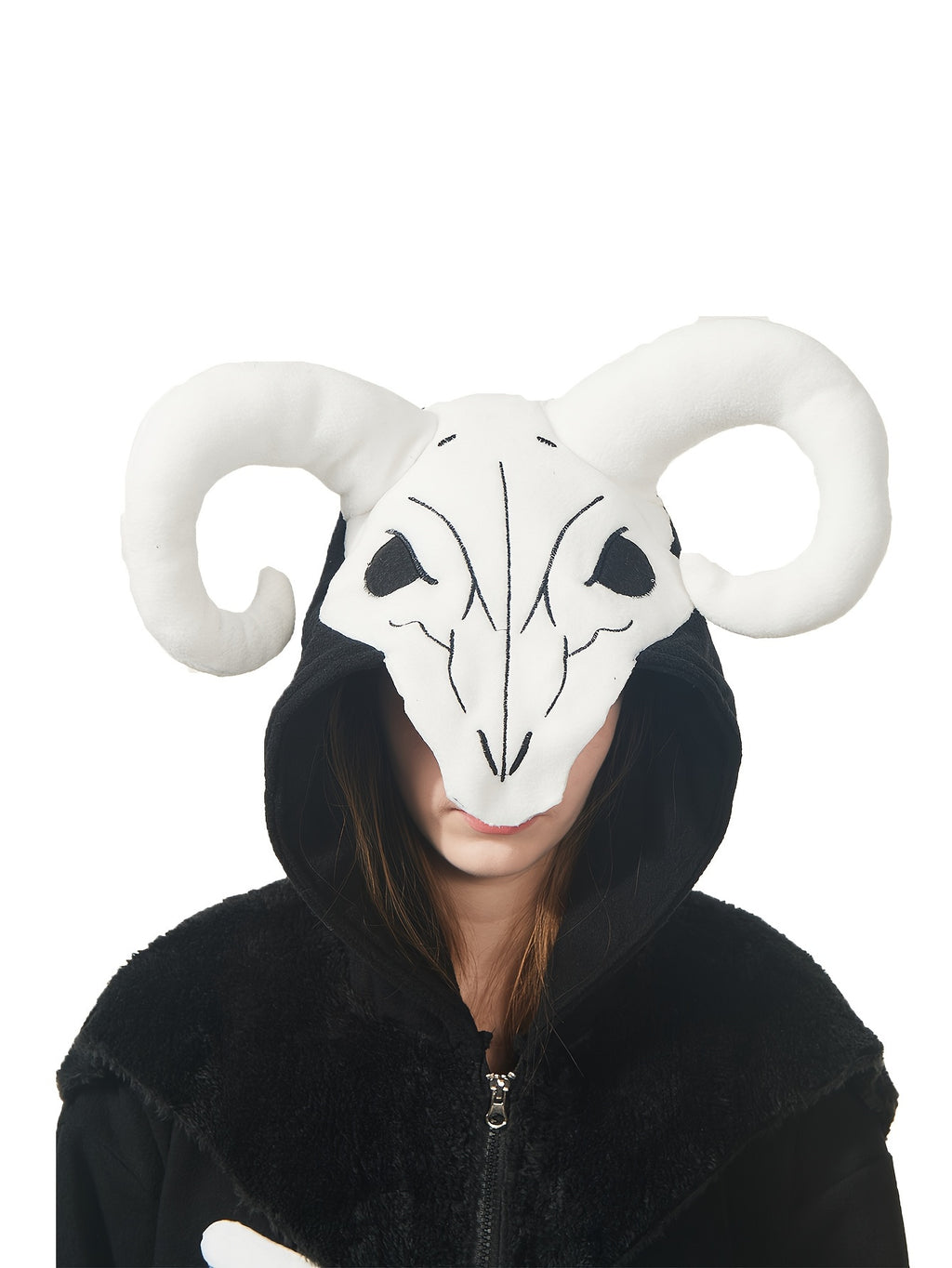 Adult Goat Demon Onesie Costume Pajamas, Halloween Christmas Mythical Creature Goat Demon Onesie Pajamas