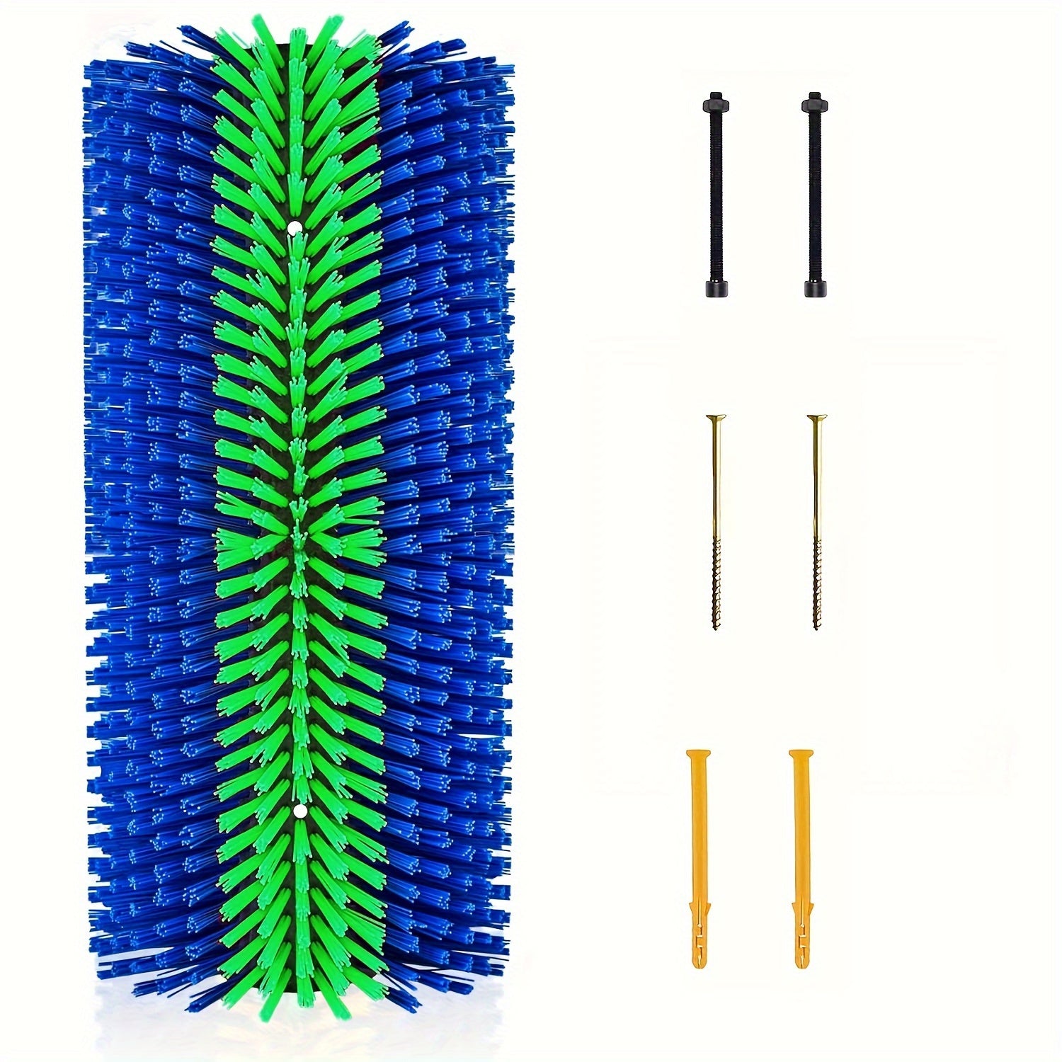 1pc Durable Livestock Scratch Brush, 19.0x8.0 inch- Ideal for Horse, Cow, Sheep Grooming- Includes Screw-On Accessories, No Batteries Required, Horse Grooming Supplies