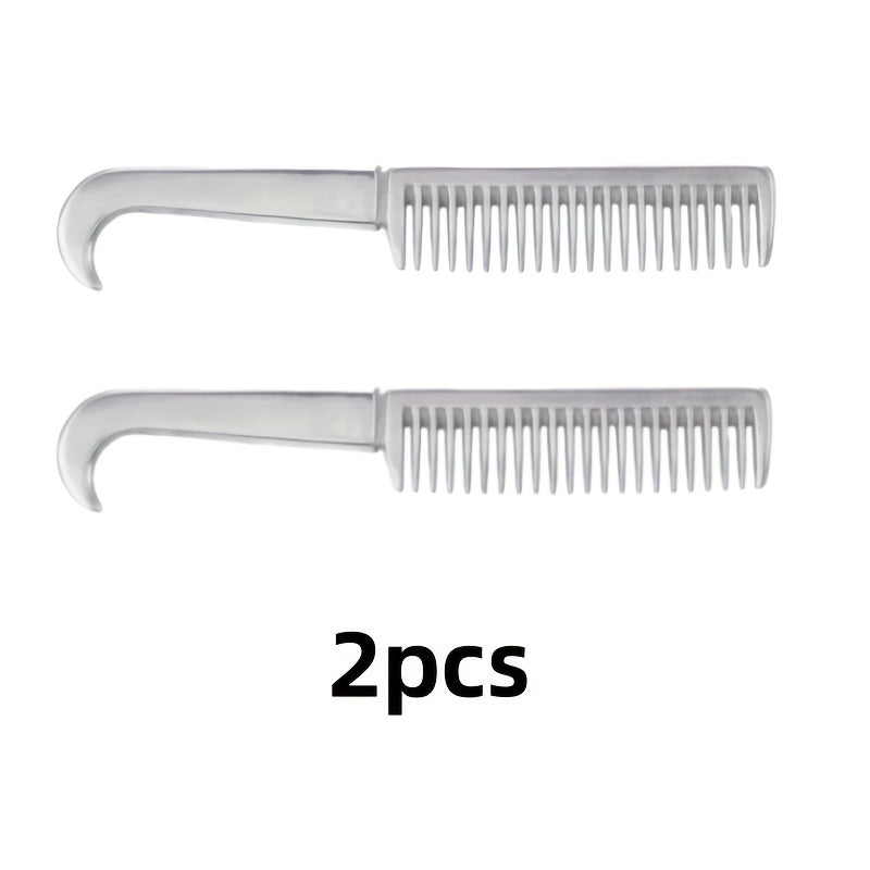 1pc Metal Horse Comb, Combing Horse Temples And Horse Tails - To Prevent Tangling, Durable Metal Pet Comb, Horse Hair Comb - For Horse Owners - Suitable for Daily Grooming - Perfect Gift for Equestrian Enthusiasts