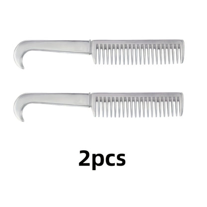 1pc Metal Horse Comb, Combing Horse Temples And Horse Tails - To Prevent Tangling, Durable Metal Pet Comb, Horse Hair Comb - For Horse Owners - Suitable for Daily Grooming - Perfect Gift for Equestrian Enthusiasts