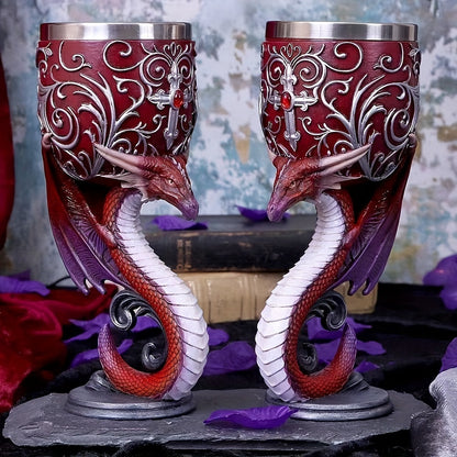 Black Cat Goblet, Mythical Retro European Style Medieval Couple Red Wine Goblet