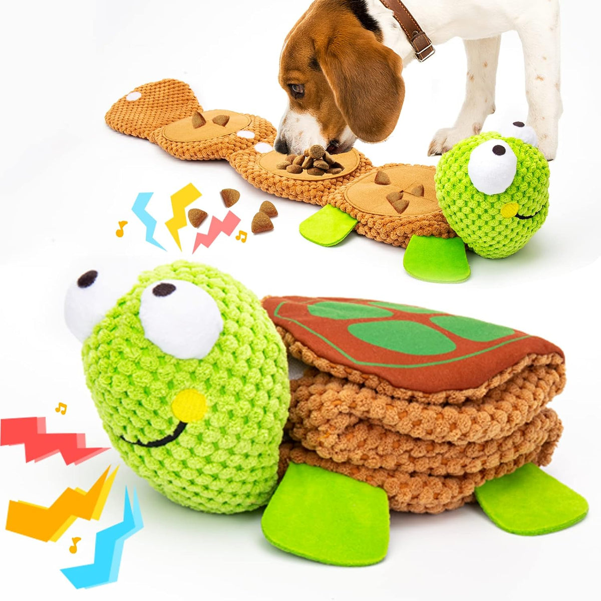Halloween Dog Toys, Pumpkin Ghost Hide & Seek Squeaky Toy