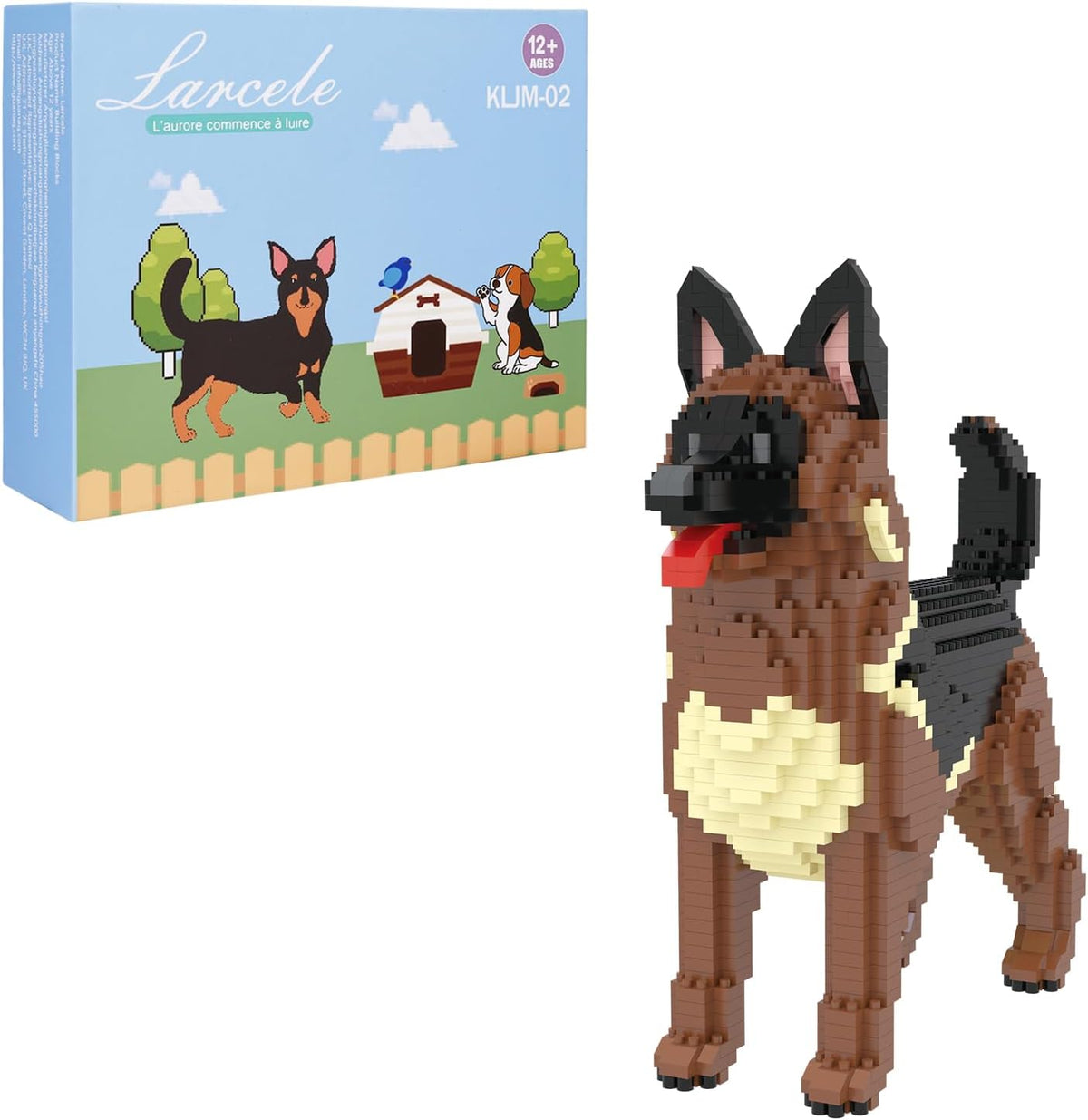 918 Pcs Border Collie 2 Dog Micro Blocks Set for Kids 8+ KLJM-02
