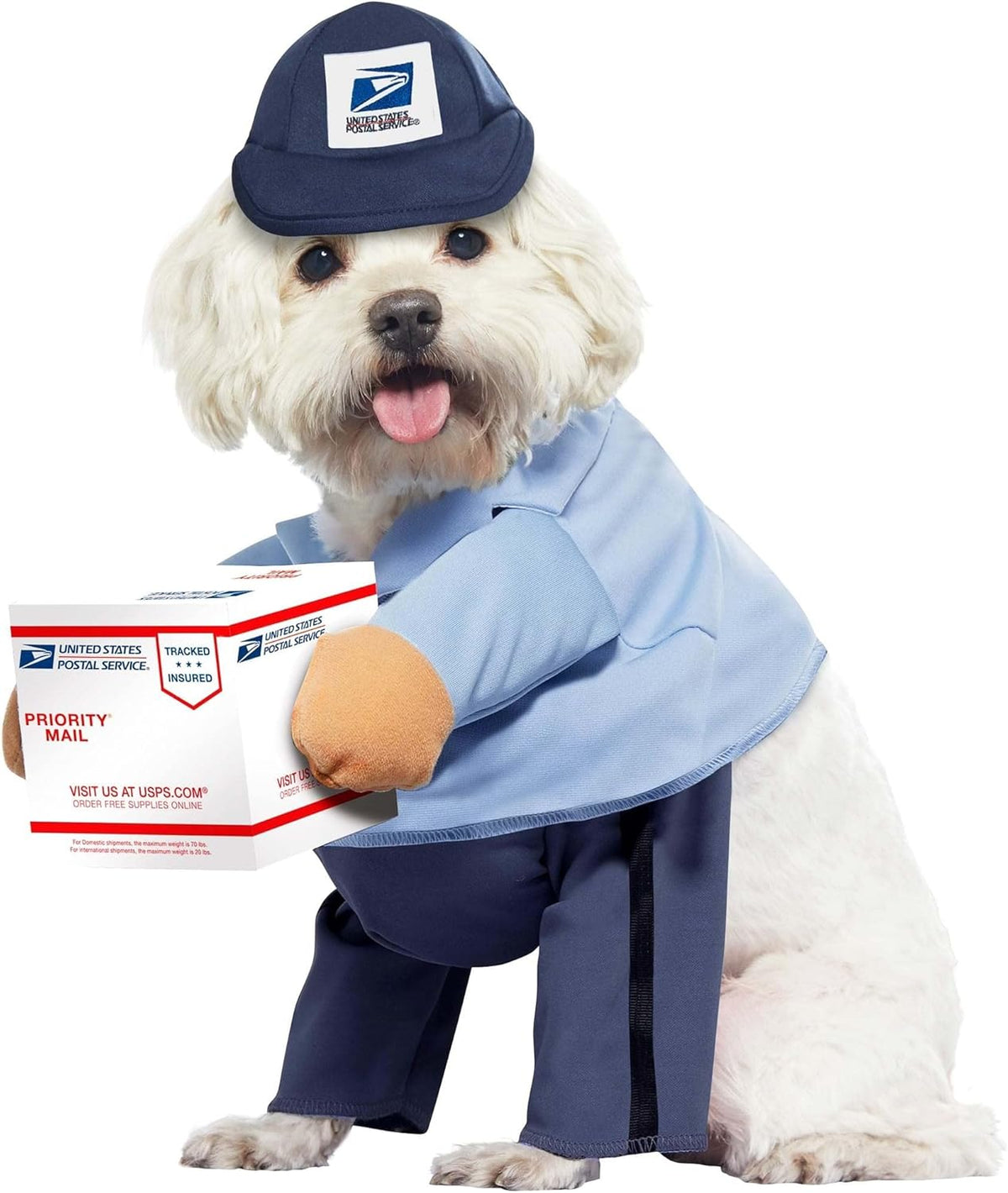 USPS Mail Carrier Pup, Dog Costume Small