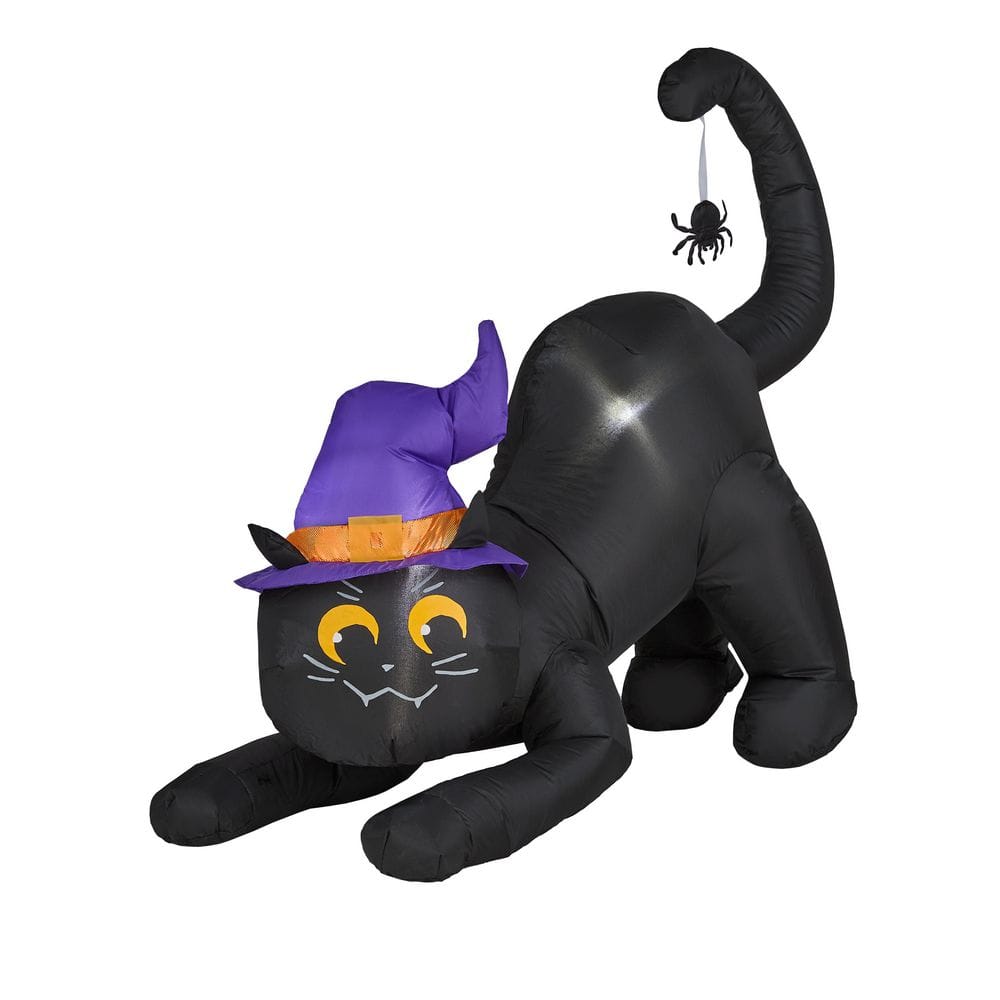 3.5 ft LED Crouching Black Cat Inflatable Airblown® I1